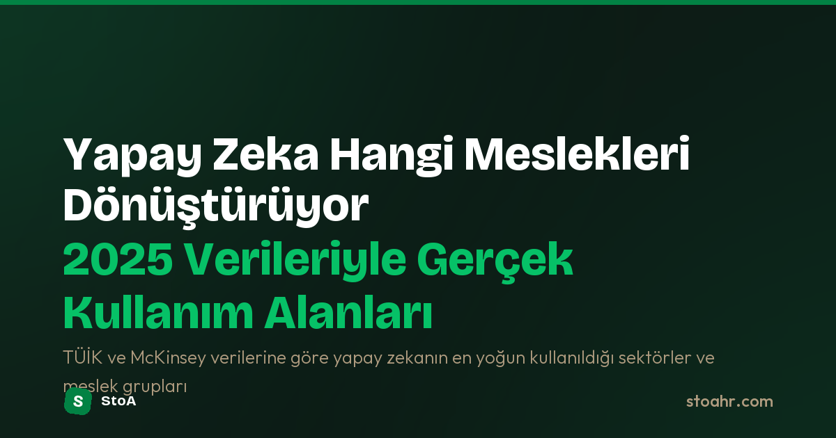 Yapay Zeka En Çok Hangi Mesleklerde Kullanılıyor? 2025 Verileri